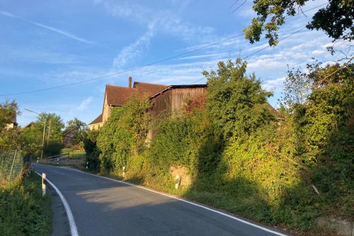 Schuppen, der dem Straßenausbau weichen soll (Kulmbacher Straße 7)