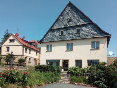 Ehem. Gasthof zum weißen Schwanen, verschieferter Südgiebel